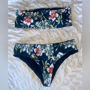 Strapless two piece bikini